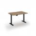 Elev8 Eco 1200w desk Elev8 Eco straight sit-stand desk 1200mm x 800mm - black frame, oak top EVE-1200-K-O