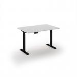 Elev8 Eco 1200w desk Elev8 Eco straight sit-stand desk 1200mm x 800mm - black frame, white top EVE-1200-K-WH