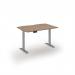 Elev8 Eco 1200w desk Elev8 Eco straight sit-stand desk 1200mm x 800mm - silver frame, beech top EVE-1200-S-B