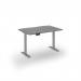 Elev8 Eco 1200w desk Elev8 Eco straight sit-stand desk 1200mm x 800mm - silver frame, grey oak top EVE-1200-S-GO