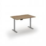 Elev8 Eco 1200w desk Elev8 Eco straight sit-stand desk 1200mm x 800mm - silver frame, oak top EVE-1200-S-O