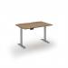 Elev8 Eco 1200w desk Elev8 Eco straight sit-stand desk 1200mm x 800mm - silver frame, oak top EVE-1200-S-O