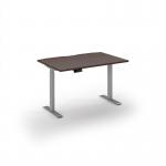 Elev8 Eco 1200w desk Elev8 Eco straight sit-stand desk 1200mm x 800mm - silver frame, walnut top EVE-1200-S-W