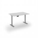 Elev8 Eco 1200w desk Elev8 Eco straight sit-stand desk 1200mm x 800mm - silver frame, white top EVE-1200-S-WH