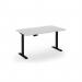 Elev8 Eco 1400w desk Elev8 Eco straight sit-stand desk 1400mm x 800mm - black frame, white top EVE-1400-K-WH