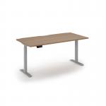 Elev8 economy single motor sit stand desk 1600x800 silver frame - beech top EVE-1600-B