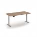 Elev8 economy single motor sit stand desk 1600x800 silver frame - beech top EVE-1600-B