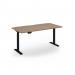 Elev8 Eco 1600w desk Elev8 Eco straight sit-stand desk 1600mm x 800mm - black frame, beech top EVE-1600-K-B