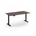 Elev8 Eco 1600w desk Elev8 Eco straight sit-stand desk 1600mm x 800mm - black frame, walnut top EVE-1600-K-W