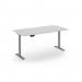 Elev8 Eco 1600w desk Elev8 Eco straight sit-stand desk 1600mm x 800mm - silver frame, white top EVE-1600-S-WH