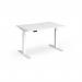 Elev8 Luxe Straight Sit-Stand Desk 1200mm x 800mm - White Frame White Top EVL-1200-WH-WH