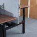 Elev8 Touch sit-stand back-to-back desks 1200mm x 1650mm - black frame, grey oak top EVTB-1200-K-GO