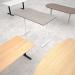 Elev8 Touch boardroom table add on unit 1800mm x 1000mm - black frame, beech top EVTBT18-AB-K-B