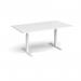 Elev8 Touch boardroom table 1800mm x 1000mm - white frame, white top EVTBT18-WH-WH