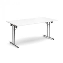 Cheap Stationery Supply of Rectangular deluxe folding leg table 1600mm x 800mm - white Office Statationery