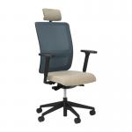 Facile mesh back operator chair with headrest - made to order FCLH200