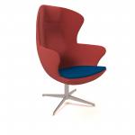Figaro high back chair with aluminium 4 star base - maturity blue seat with extent red back FIG-02-MB-ER