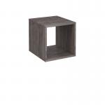 Flux modular storage single wooden cubby unit - grey oak FL-CB1-GO