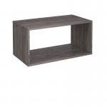 Flux modular storage double wooden cubby unit - grey oak FL-CB2-GO
