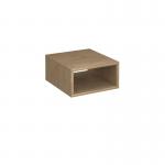 Flux modular storage single wooden cubby shelf - kendal oak FL-CS1-KO