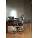 Florence high back executive chair - black leather faced FLO300T1