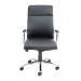 Florence high back executive chair - black leather faced FLO300T1