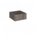 Flux modular storage single wooden planter box - grey oak FL-PL1-GO