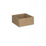 Flux modular storage single wooden planter box - kendal oak FL-PL1-KO