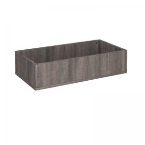 Flux modular storage double wooden planter box - grey oak FL-PL2-GO