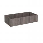 Flux modular storage double wooden planter box - grey oak FL-PL2-GO