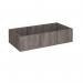 Flux modular storage double wooden planter box - grey oak