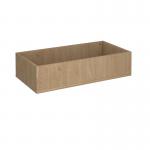 Flux modular storage double wooden planter box - kendal oak FL-PL2-KO