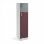 Flux 1700mm high lockers with two doors (larger lower door) - RFID lock FLS17-2L-RL