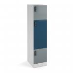 Flux 1700mm high lockers with three doors (larger middle door) - digital lock FLS17-3M-DL