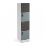 Flux 1700mm high lockers with four doors - digital lock FLS17-4D-DL