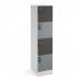 Flux 1700mm high lockers with four doors - RFID lock FLS17-4D-RL