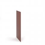 Flux single side finishing panel for 1300mm high locker - rusty red FLS-SP13-RR
