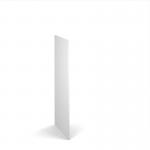 Flux single side finishing panel for 1300mm high locker - white FLS-SP13-WH