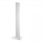 Flux single side finishing panel for 1700mm high locker - white FLS-SP17-WH