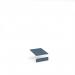 Flux top and plinth finishing panels for single locker units 400mm wide - misty blue FLS-TP04-MB
