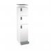 Flux top and plinth finishing panels for single locker units 400mm wide - smoke blue FLS-TP04-SM