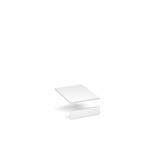 Flux top and plinth finishing panels for single locker units 400mm wide - white FLS-TP04-WH