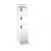 Flux top and plinth finishing panels for single locker units 400mm wide - white FLS-TP04-WH