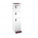 Flux top and plinth finishing panels for single locker units 400mm wide - wine red FLS-TP04-WR
