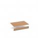 Flux top and plinth finishing panels for double locker units 800mm wide - beech FLS-TP08-B