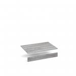 Flux top and plinth finishing panels for double locker units 800mm wide - grey oak FLS-TP08-GO