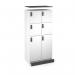 Flux top and plinth finishing panels for double locker units 800mm wide - onyx grey FLS-TP08-OG