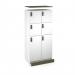 Flux top and plinth finishing panels for double locker units 800mm wide - olive green FLS-TP08-OL