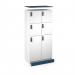 Flux top and plinth finishing panels for double locker units 800mm wide - sea blue FLS-TP08-SE