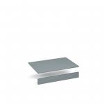 Flux top and plinth finishing panels for double locker units 800mm wide - smoke blue FLS-TP08-SM